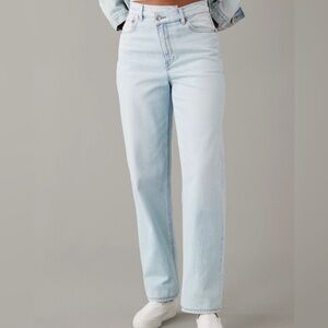 AE Strigid Highest Waist Crossover Baggy Straight Jean